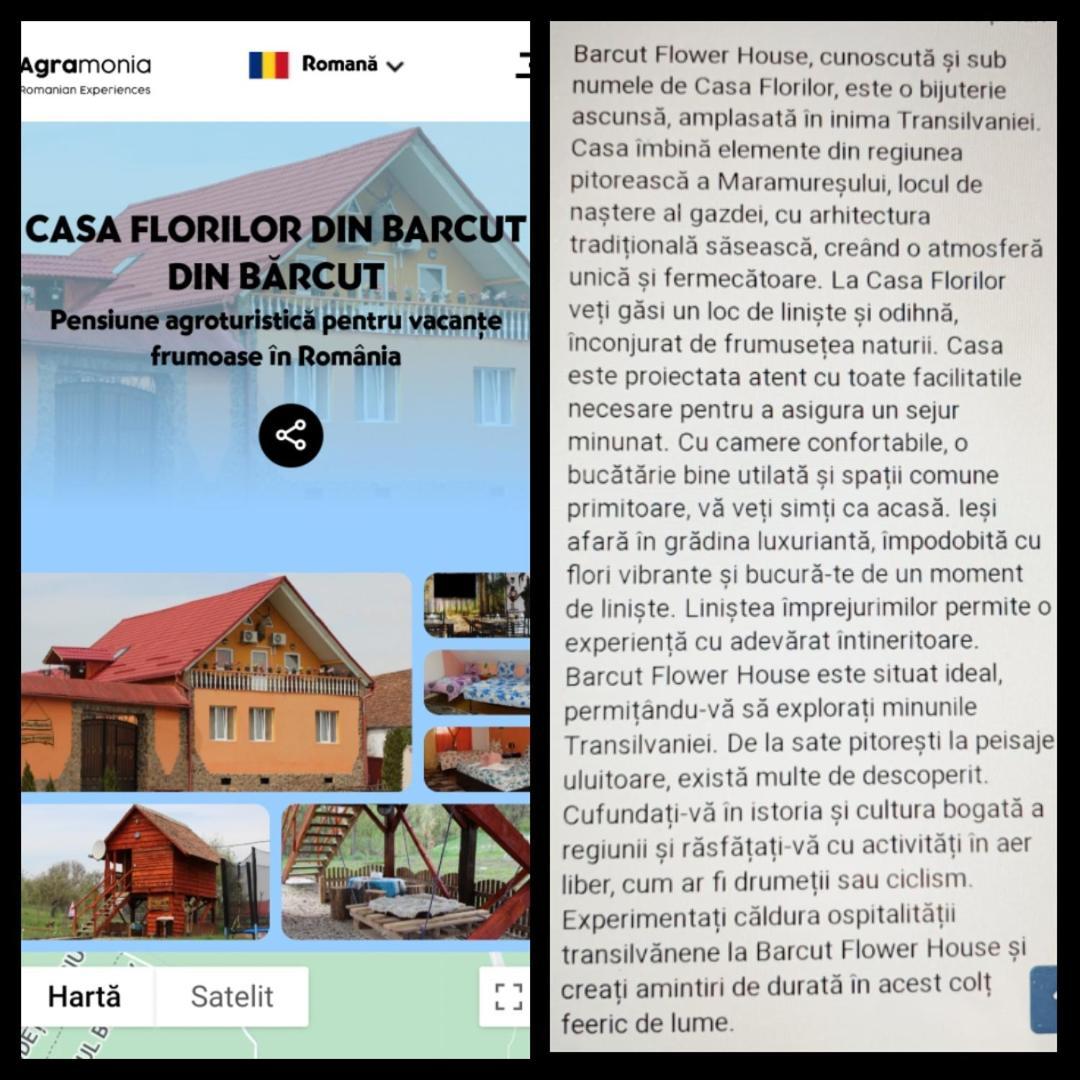 Casa Florilor Barcut Apartment Ngoại thất bức ảnh